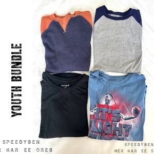 3/$20 Long Sleeve Tee Bundle Youth Size Large